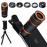 Distianert Handy Kamera Lens Kit, 6 in 1 Universal 12x Zoom...